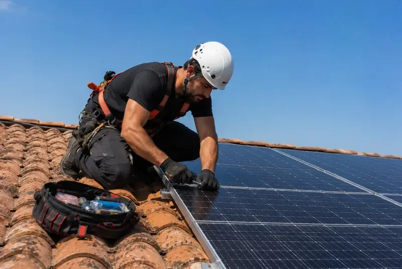 Maintenance et monitoring de panneaux solaires à Launac