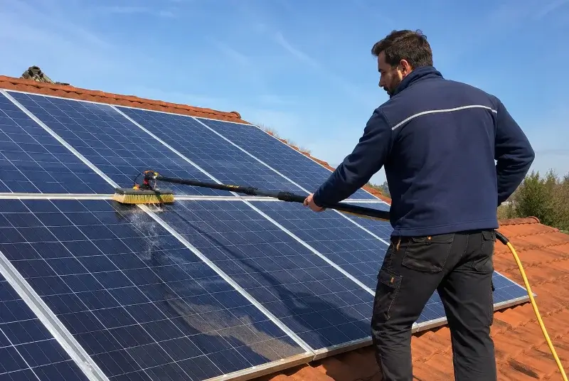 Nettoyage et entretien de panneaux solaires à Launac